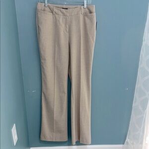 Worthington Curvy Fit Trouser Leg Classic Tan Women's Pants